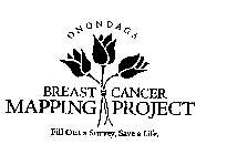ONONDAGA BREAST CANCER MAPPING PROJECT FILL OUT A SURVEY, SAVE A LIFE.