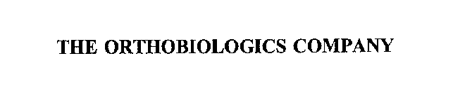 THE ORTHOBIOLOGICS COMPANY