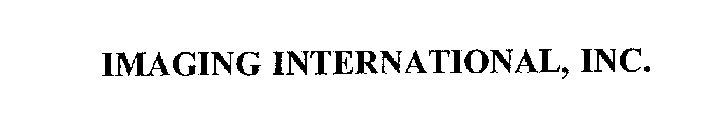 IMAGING INTERNATIONAL, INC.