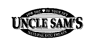 FOR THE OF YOUR PET UNCLE SAM'S NATURAL DOG TREATS