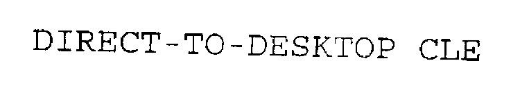 DIRECT-TO-DESKTOP CLE