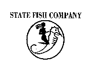 STATE FISH COMPANY & FEMALE FIGURE ON SEA HORSE