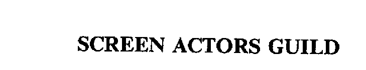 SCREEN ACTORS GUILD