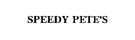 SPEEDY PETE'S