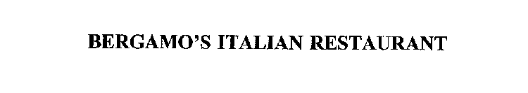 BERGAMO'S ITALIAN RESTAURANT