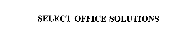 SELECT OFFICE SOLUTIONS