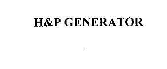 H&P GENERATOR