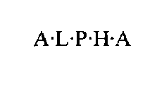 A. L. P. H. A