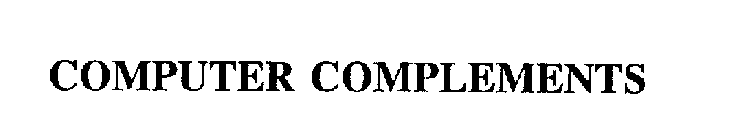 COMPUTER COMPLEMENTS