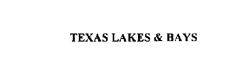 TEXAS LAKES & BAYS