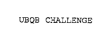 UBQB CHALLENGE