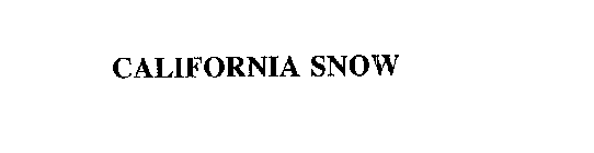 CALIFORNIA SNOW