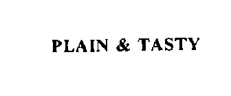 PLAIN & TASTY