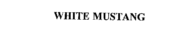WHITE MUSTANG