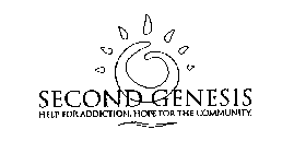 SECOND GENESIS HELP FOR ADDICTION. HOPE FOR THE COMMUNITY.