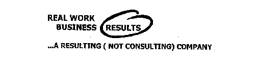 REAL WORK BUSINESS RESULTS ...A RESULTING (NOT CONSULTING) COMPANY