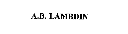 A.B. LAMBDIN