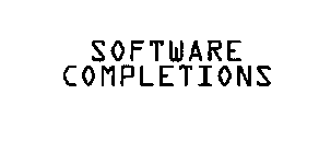 SC SOFTWARE COMPLETIONS