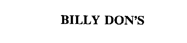 BILLY DON'S
