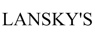 LANSKY'S