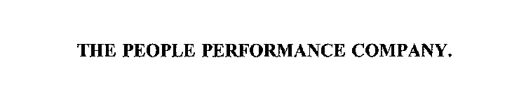THE PEOPLE PERFORMANCE COMPANY.