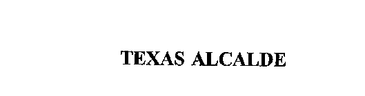 TEXAS ALCALDE