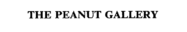 THE PEANUT GALLERY
