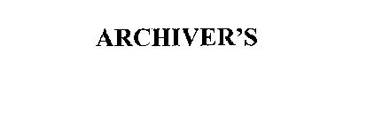 ARCHIVER'S