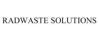 RADWASTE SOLUTIONS