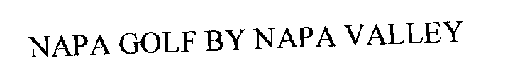 NAPA GOLF BY NAPA VALLEY