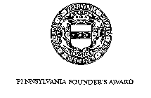PENNSYLVANIA FOUNDER'S AWARD WILLIAM PENN PROPRIETOR & GOVERNOR OR PENNSYLVANIA