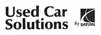 USED CAR SOLUTIONS BY SATURN