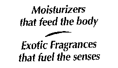 MOISTURIZERS THAT FEED THE BODY EXOTIC FRAGRANCES THAT FUEL THE SENSES