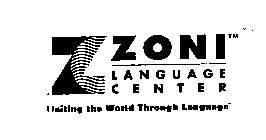 Z ZONI LANGUAGE CENTER UNITING THE WORLD THROUGH LANGUAGE