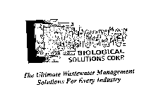 WASTEWATER BIOLOGICAL SOLUTIONS CORP. THE ULTIMATE WASTEWATER MANAGEMENT SOLUTIONS FOR EVERY INDUSTRY