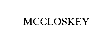 MCCLOSKEY