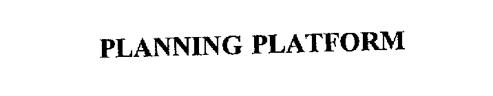 PLANNING PLATFORM
