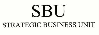 S.B.U. - STRATEGIC BUSINESS UNIT