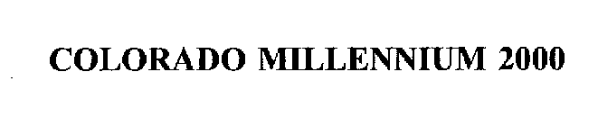 COLORADO MILLENNIUM 2000