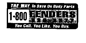 1-800-FENDERS THE WAY TO SAVE ON BODY PARTS YOU CALL. YOU LIKE. YOU BUY.