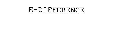 E-DIFFERENCE