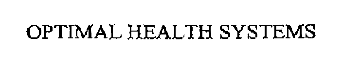 OPTIMAL HEALTH SYSTEMS