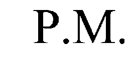 P.M.