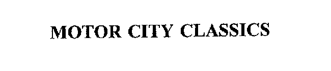 MOTOR CITY CLASSICS