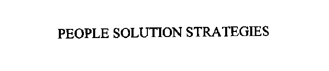 PEOPLE SOLUTION STRATEGIES