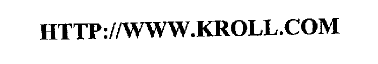 HTTP://WWW.KROLL.COM