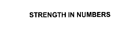 STRENGTH IN NUMBERS