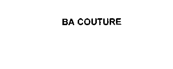 BA COUTURE