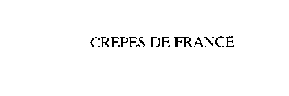 CREPES DE FRANCE