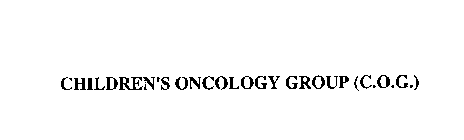 CHILDREN'S ONCOLOGY GROUP (C.O.G.)